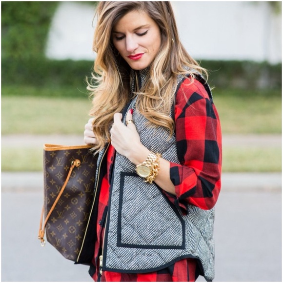 J. Crew 2012 Quilted Puffer Herringbone Vest XXS - Picture 2 of 15